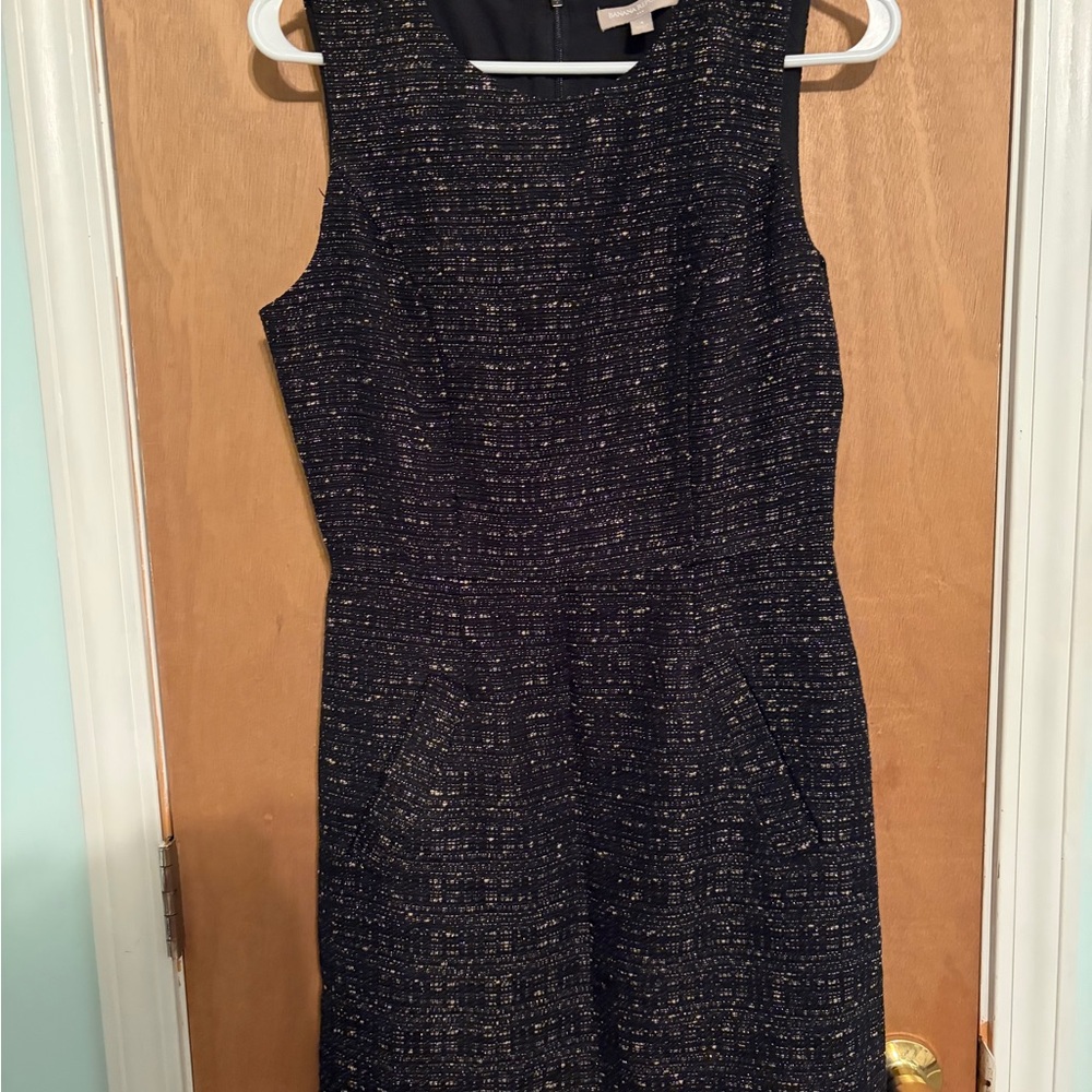Banana Republic Black and Gold Mini Dress